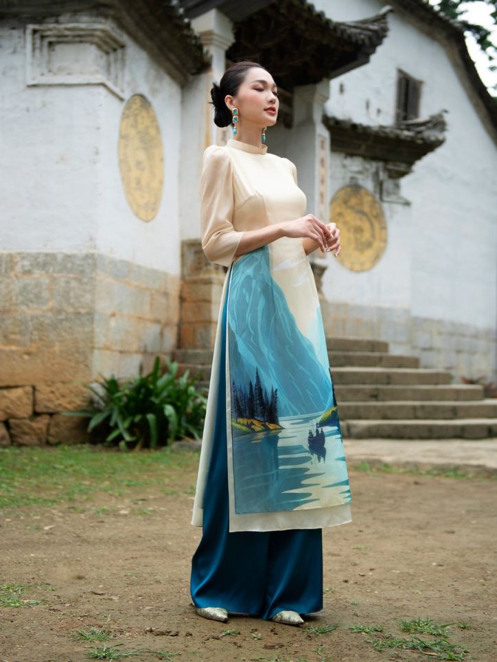 Quần áo dài lụa Lãm Du