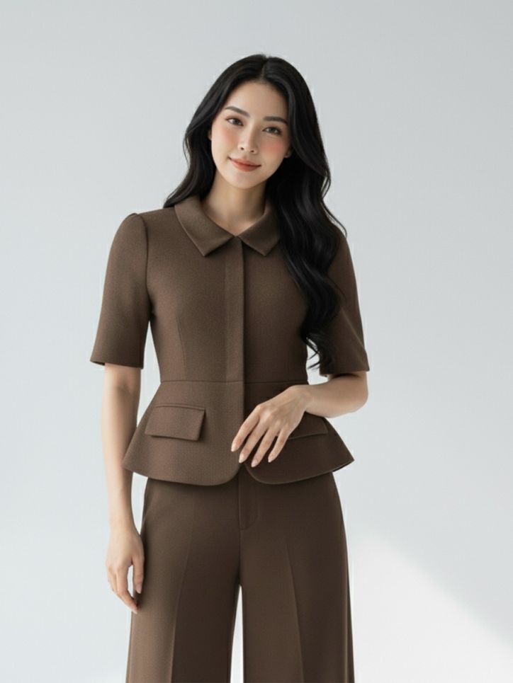 Áo ký giả tuytxi 2 lớp cổ bẻ