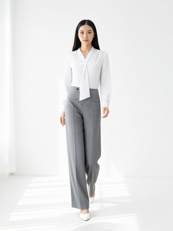 Quần âu tuytxi cạp rời quai nhê