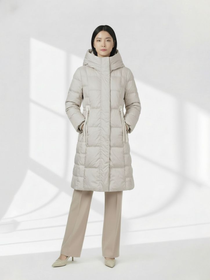 Áo khoác lông vũ tay dài