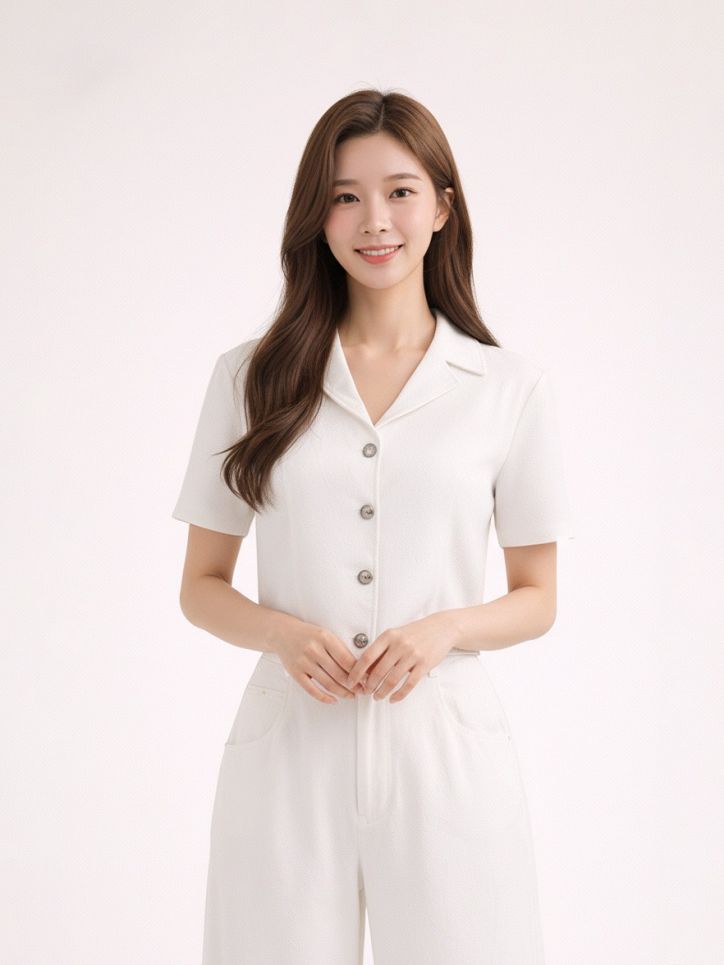 Áo ký giả vải đũi cổ hai ve