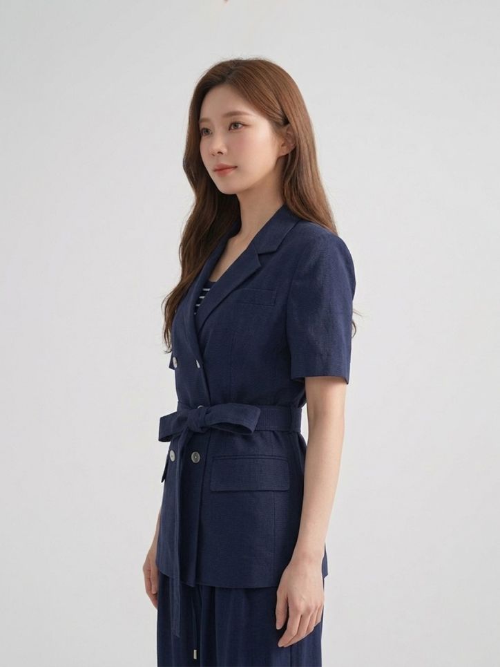 Áo ký giả khaki dây lưng rời