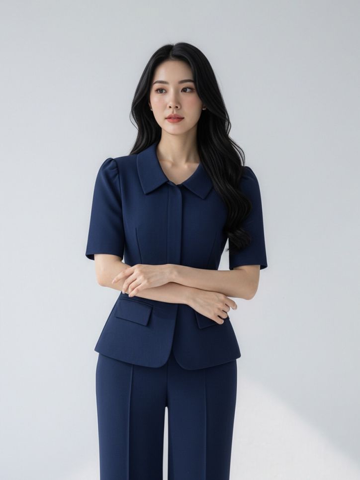 Áo ký giả 2 lớp cổ bẻ