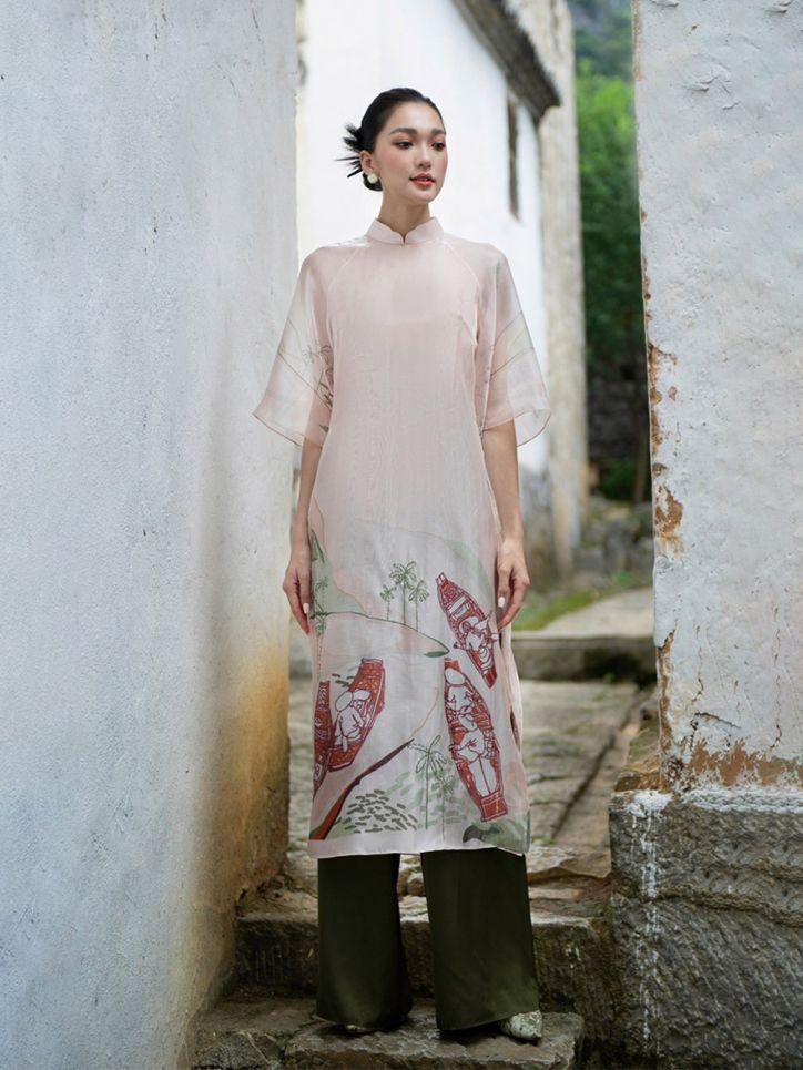 Quần áo dài lụa Linh Châu 