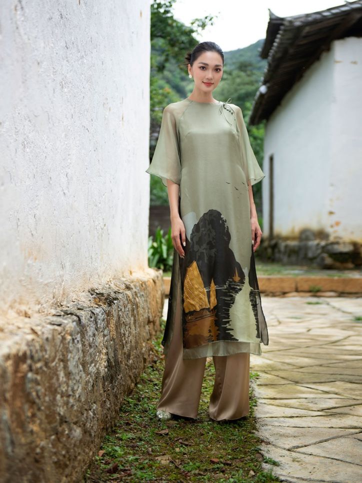 Quần áo dài Hạ Ly lụa 